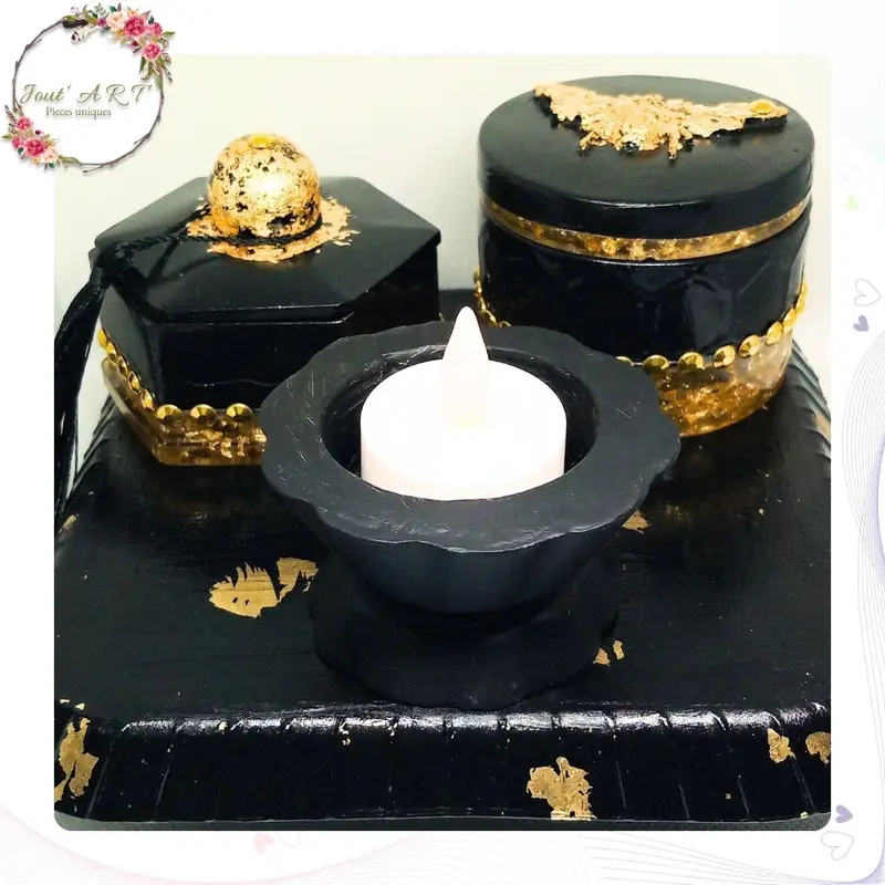 Porte-Accessoires Design – Résine Époxy & Béton