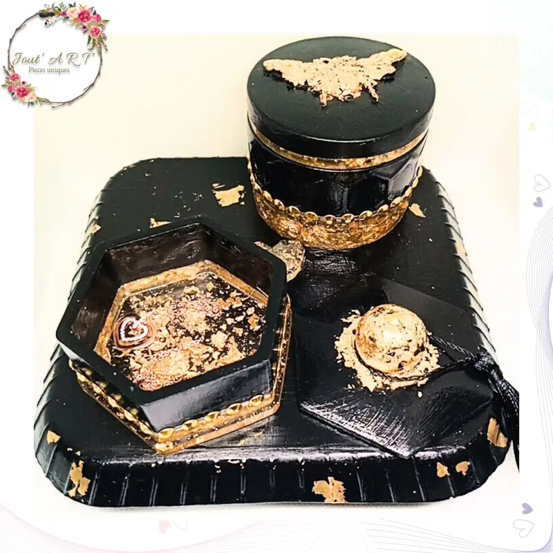 Porte-Accessoires Design – Résine Époxy & Béton